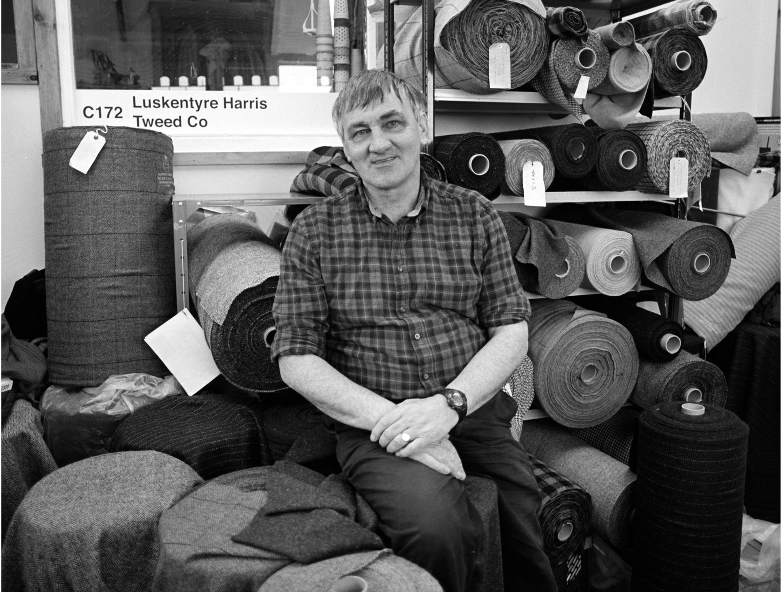 Donald John Mackay At Luskentyre Harris Tweed