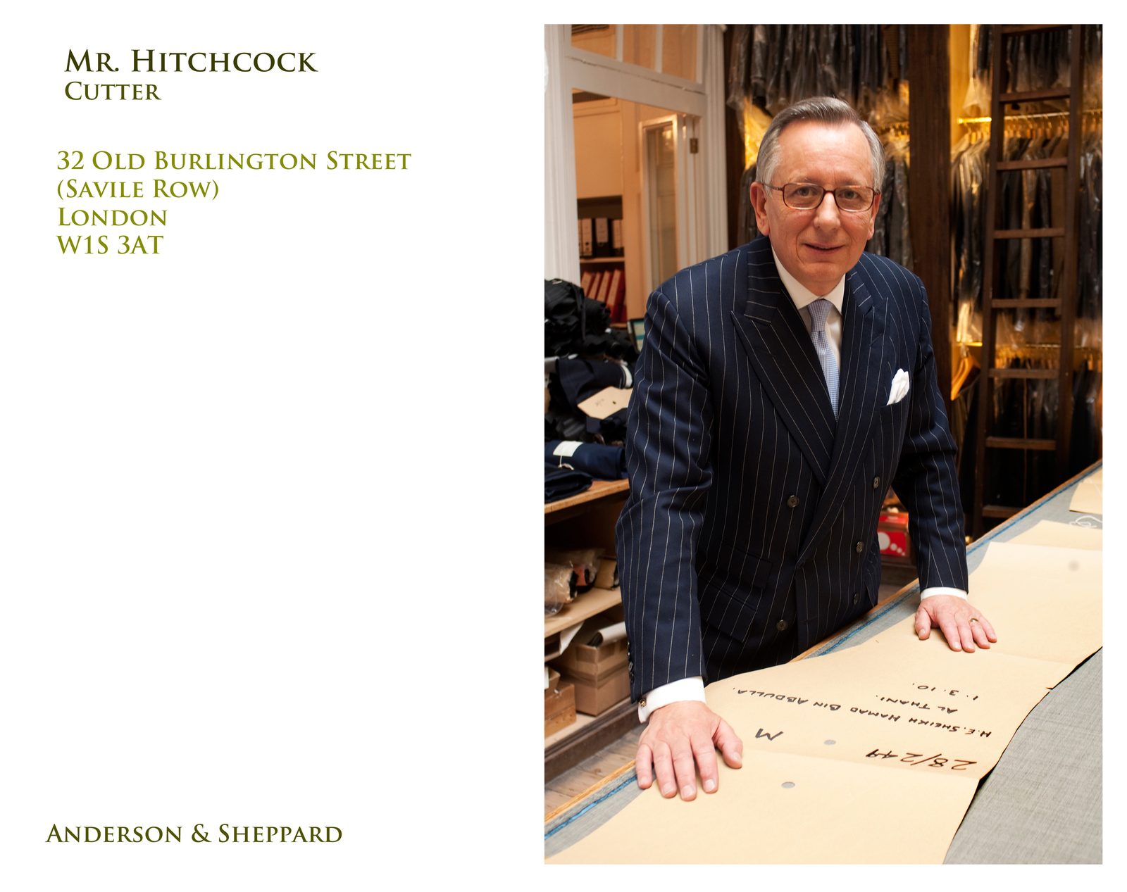 Mr Hitchcock of Savile Row - Harris Tweed tailor