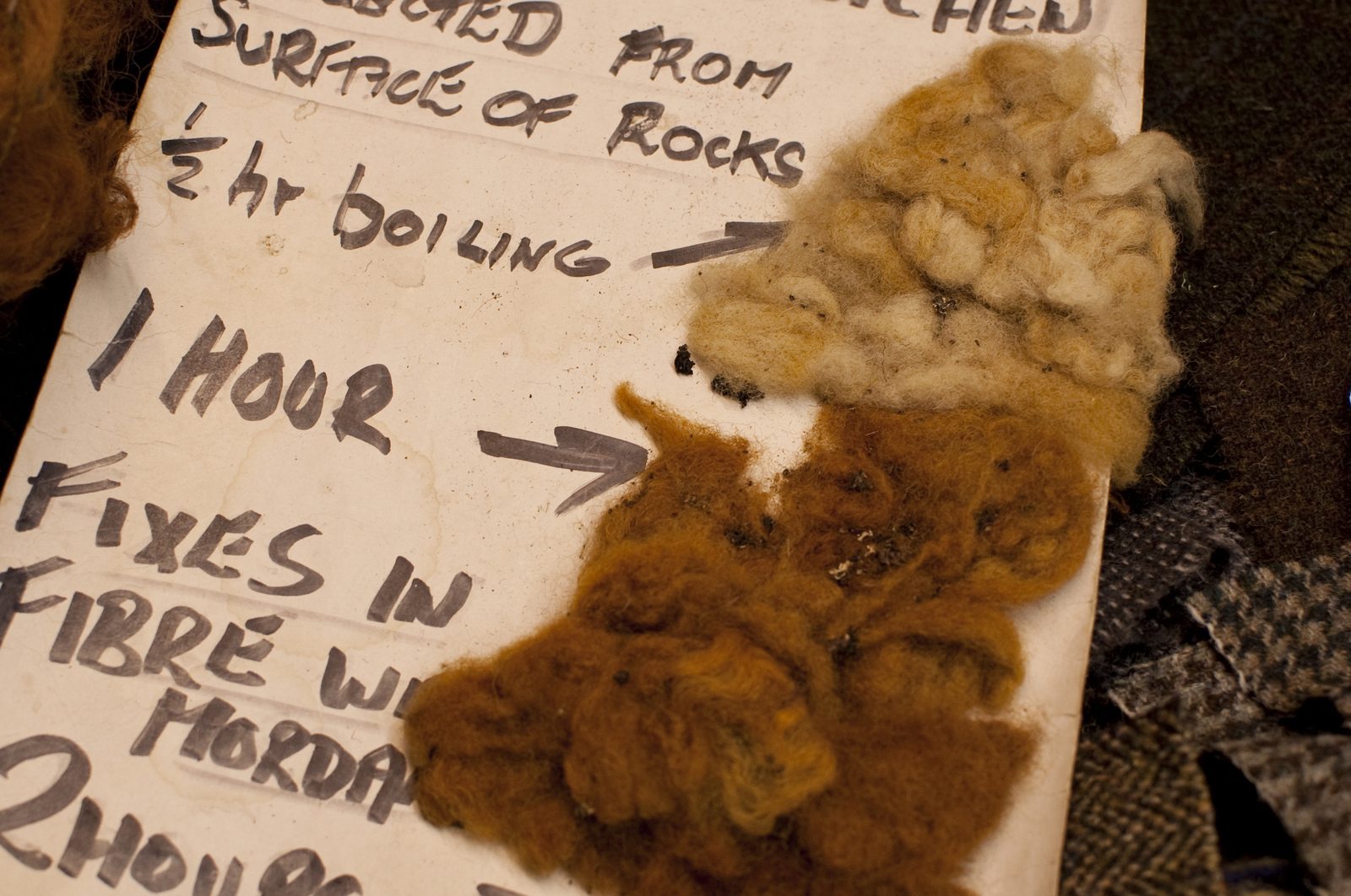 Notes from the dye book