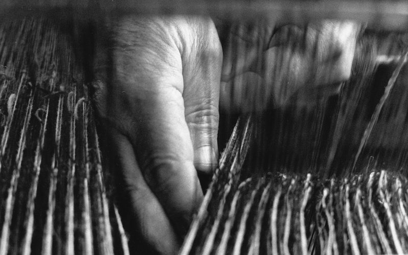 A hand in the warp
