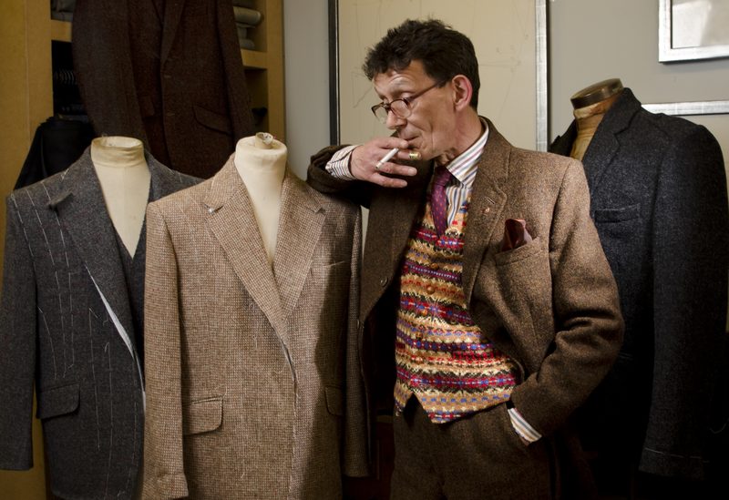 Steven Purvis, Tailor, with Harris Tweed jackets