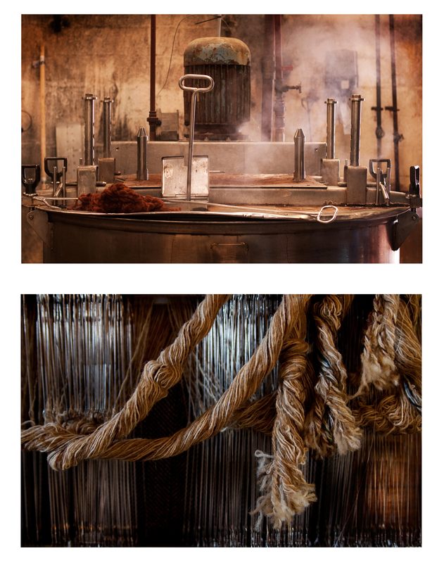 The dye pot and the yarn