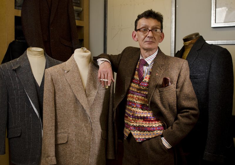 Steven Purvis Harris Tweed tailor and his jackets