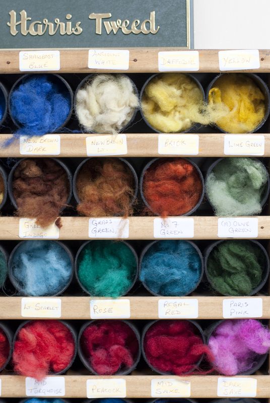 The wool colour board