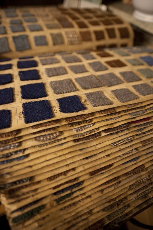 Tweed swatch cards