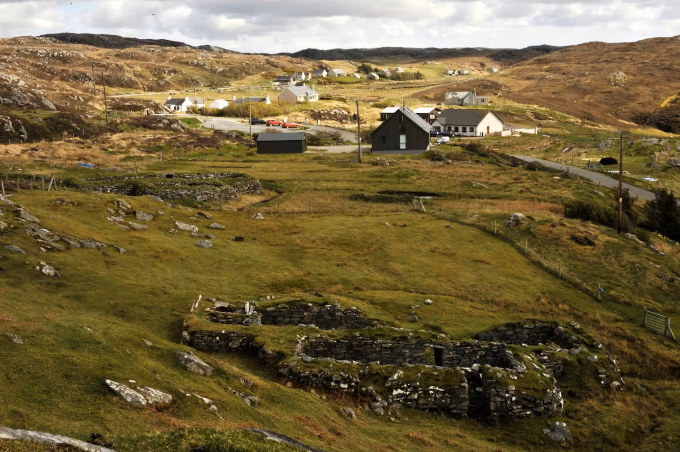 Heather moorland on the Outer Hebrides