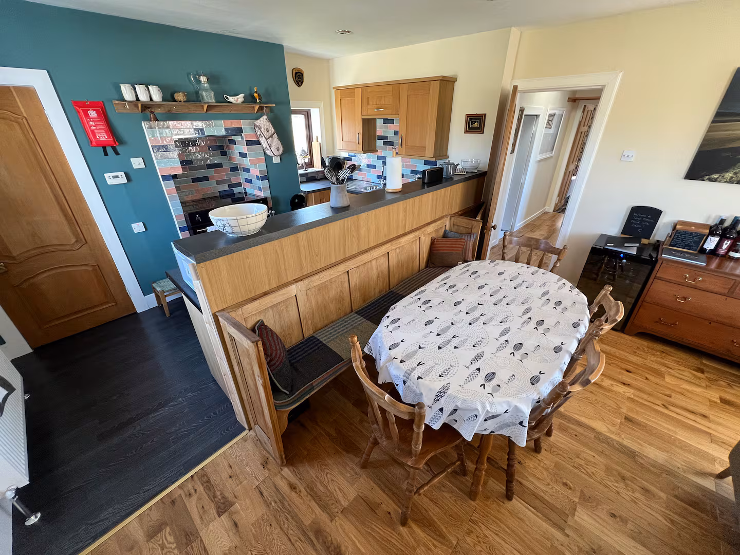 Kitchen seen from above